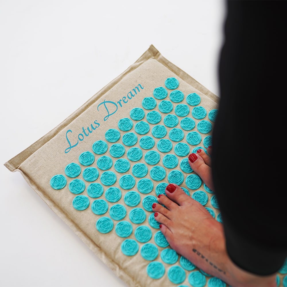 Akupressurset - Akupressurmatte mit Akupressurkissen zur Entspannung 